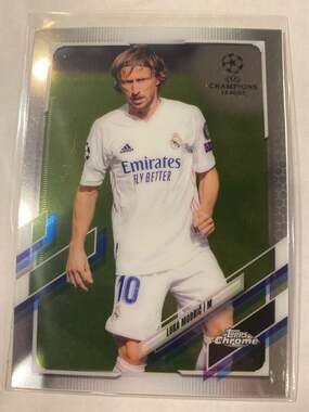 2020-21 Topps Chrome UEFA Champions League Luka Modric #75 Base Trading Card